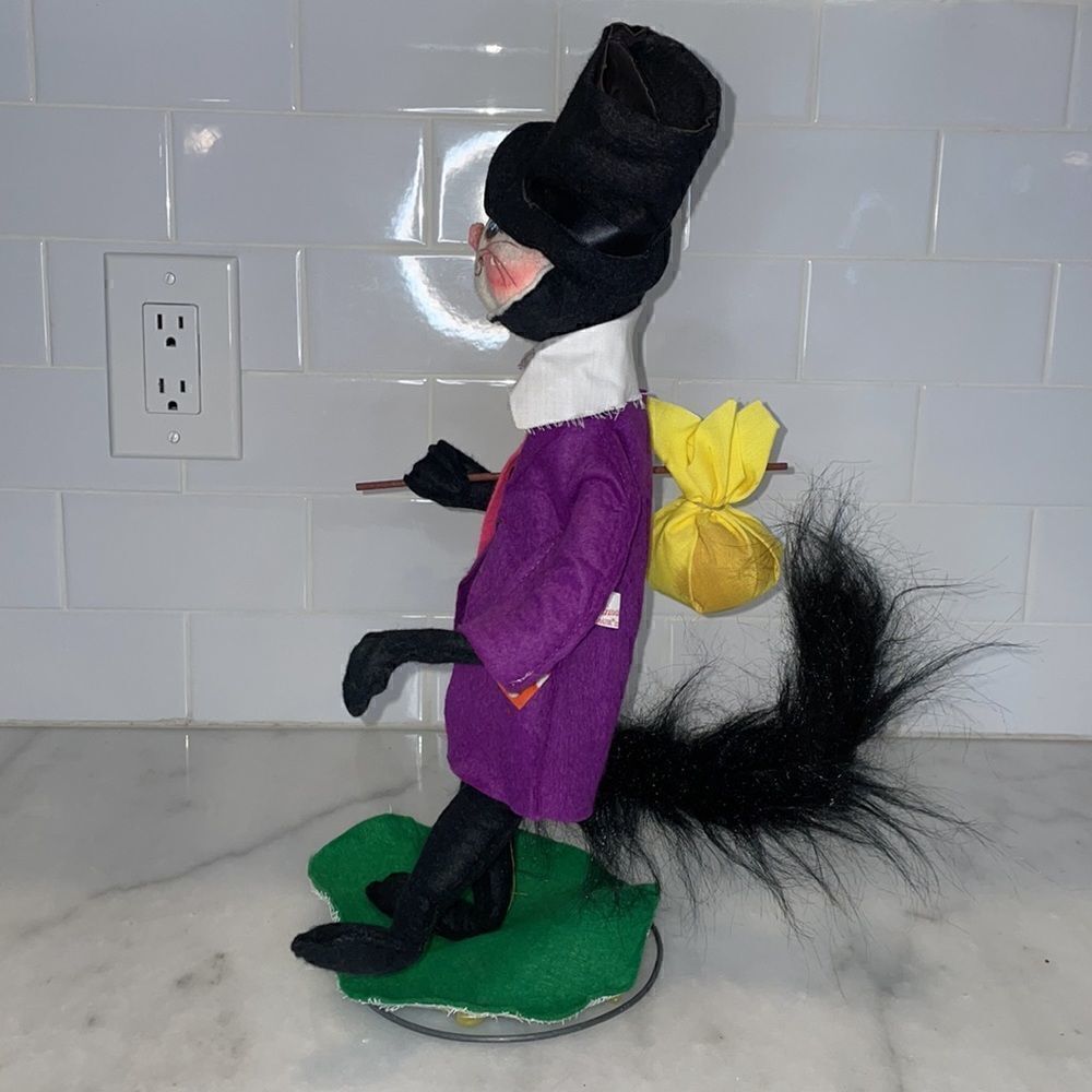 Annalee Doll Vintage Halloween 15" Hobo Cat Doll - Picture 6 of 12
